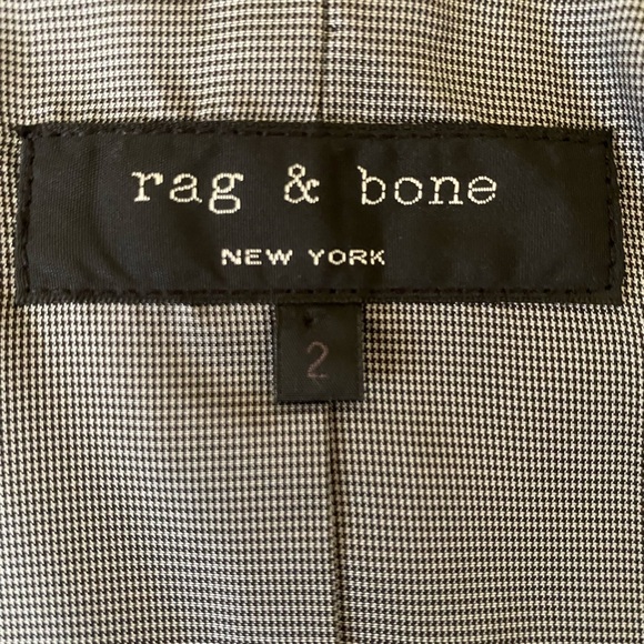 RAG & BONE Sequin Vest Size 2 Black Cropped Moto Sparkle Layer - Picture 6 of 7